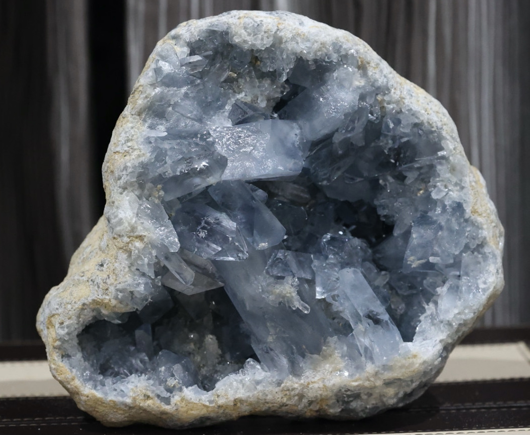 Blue Celestite Cluster Geode