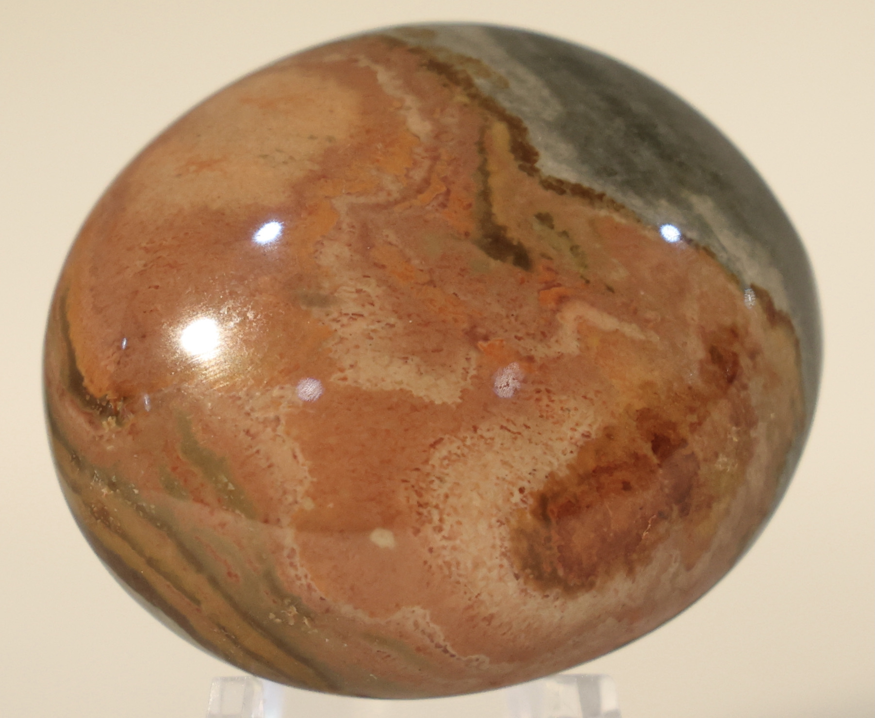 Polychrome Jasper Palm Stone