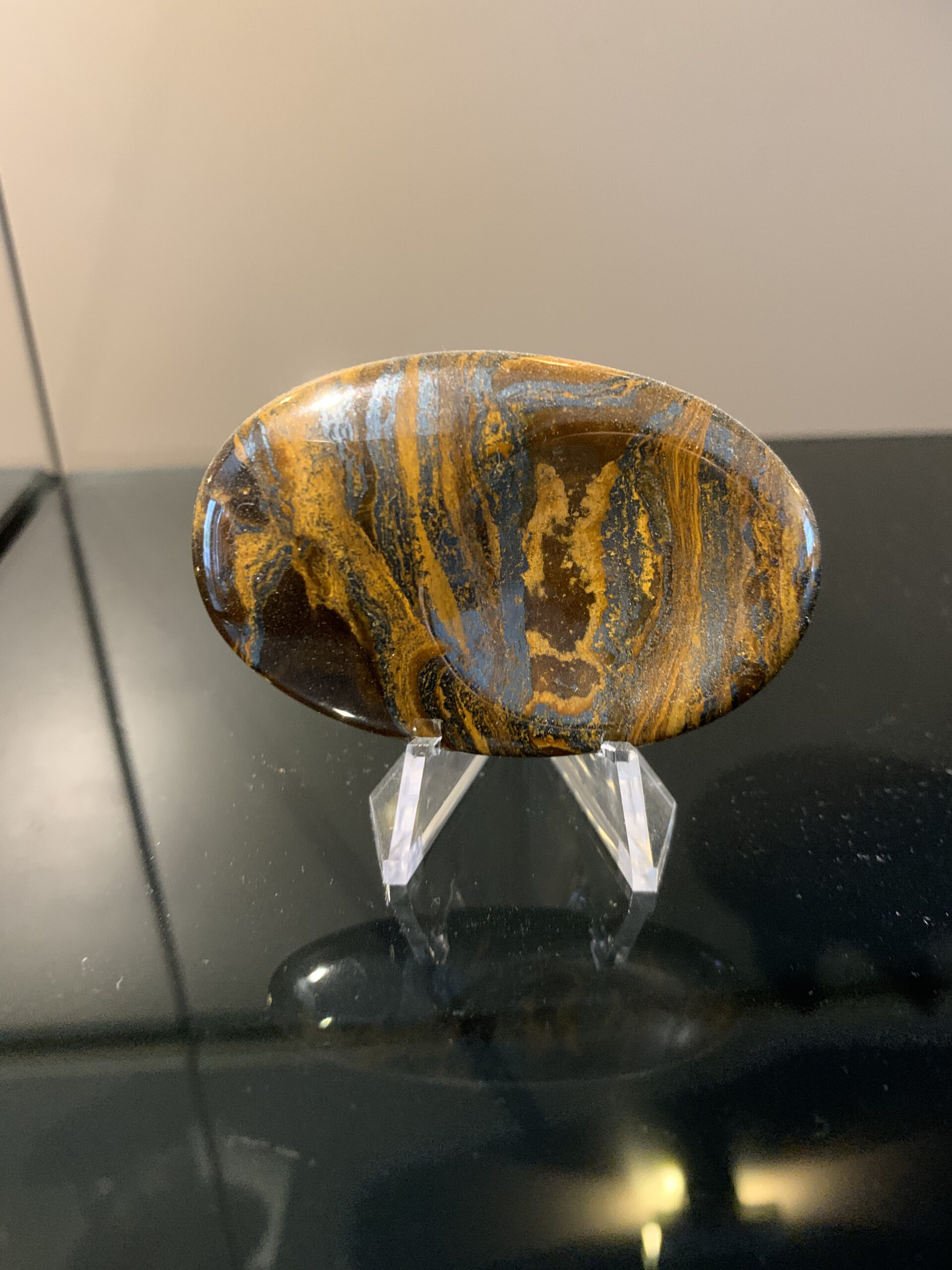 Tiger Iron Mugglestone Thumb / Worry Stones