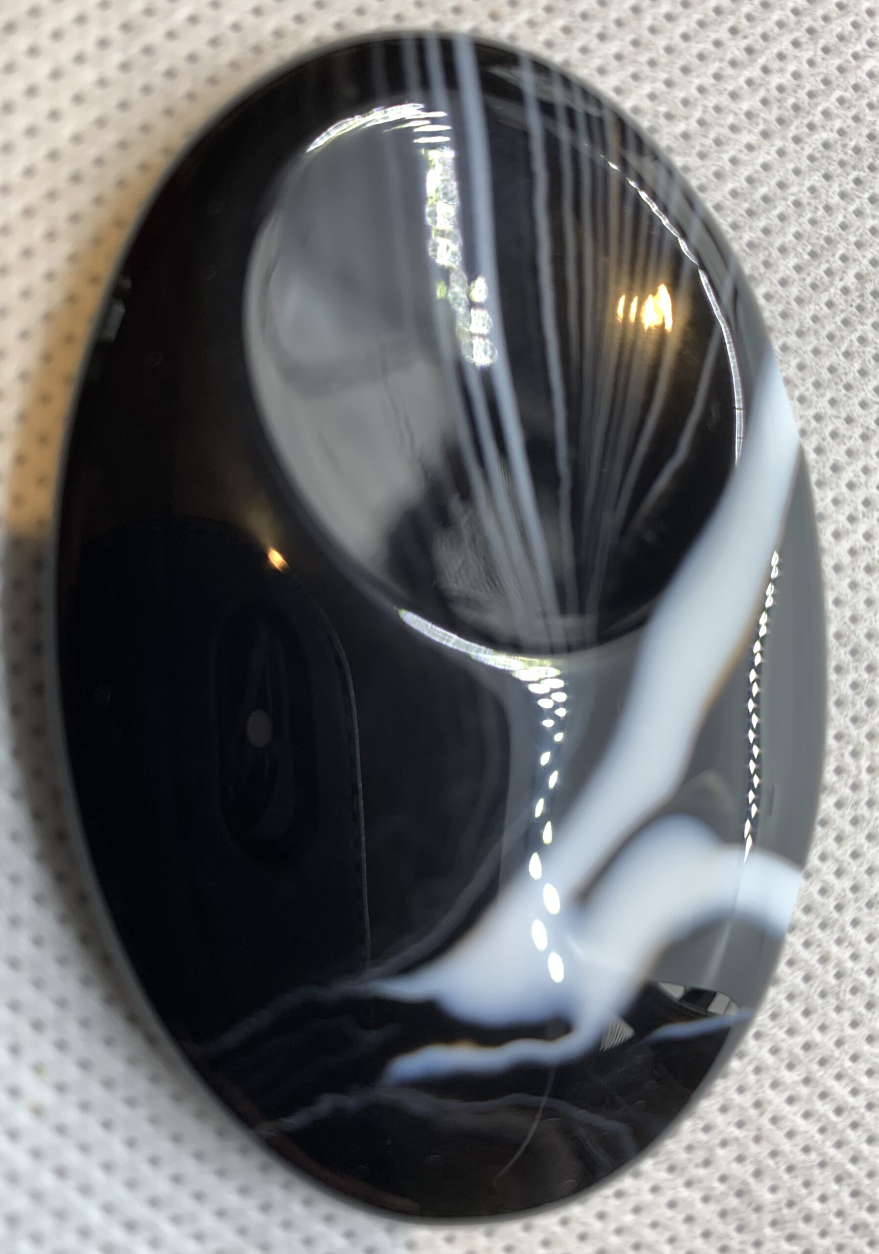Black Agate Thumb / Worry Stones