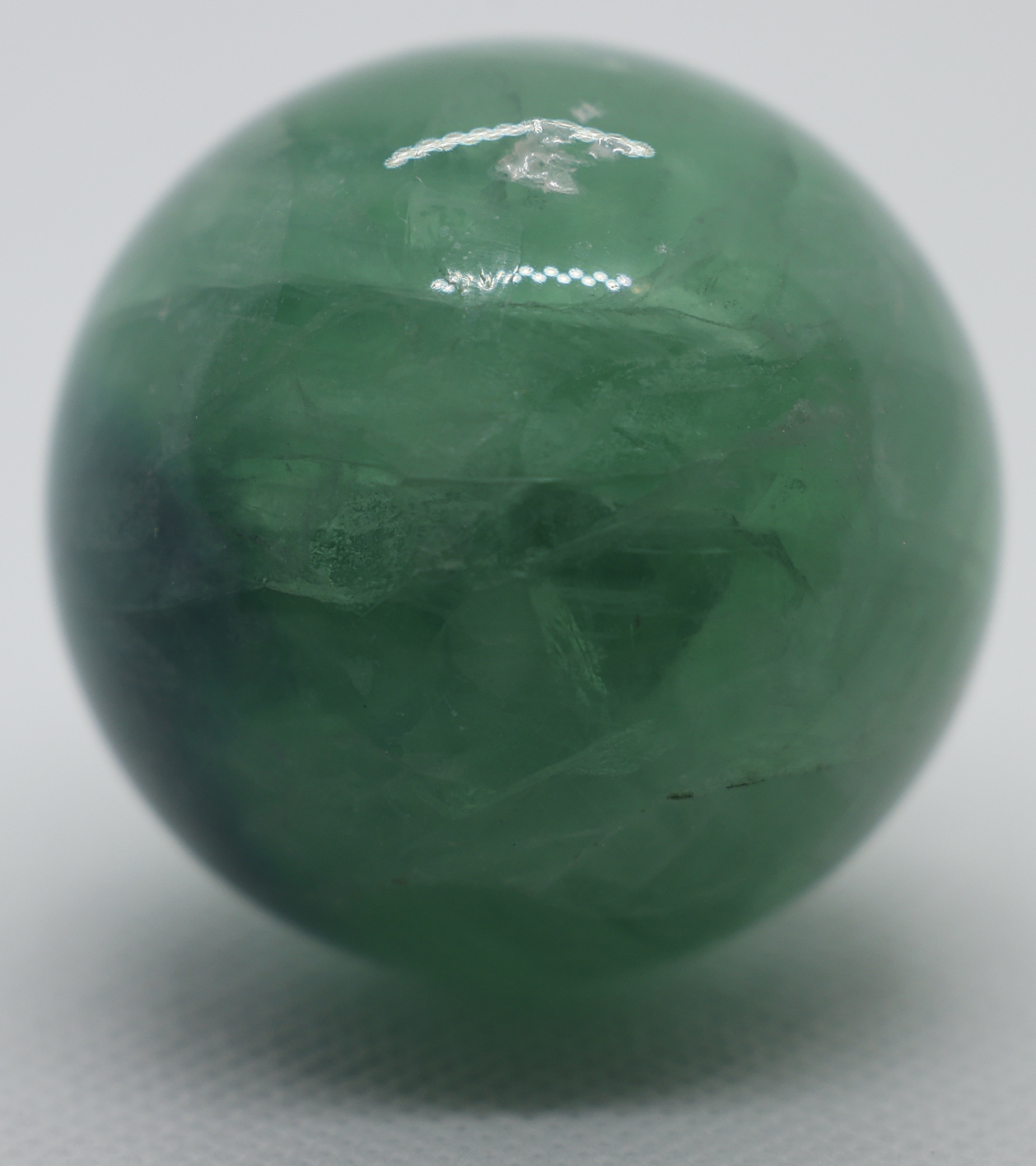 Green Fluorite Crystal Sphere