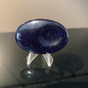Blue Goldstone Thumb / Worry Stones
